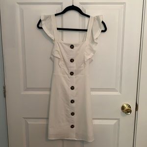 White button dress